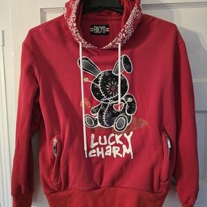 BKYS Red "Lucky Charm" Bunny Hoodie